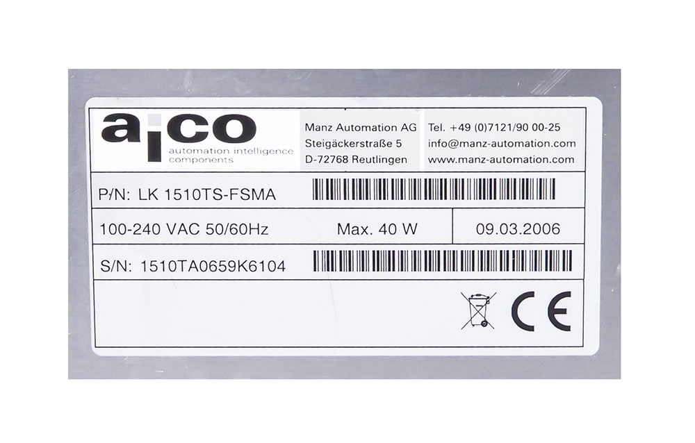 Aico Lk Manz 1510ts Fsma Monitor Ebay